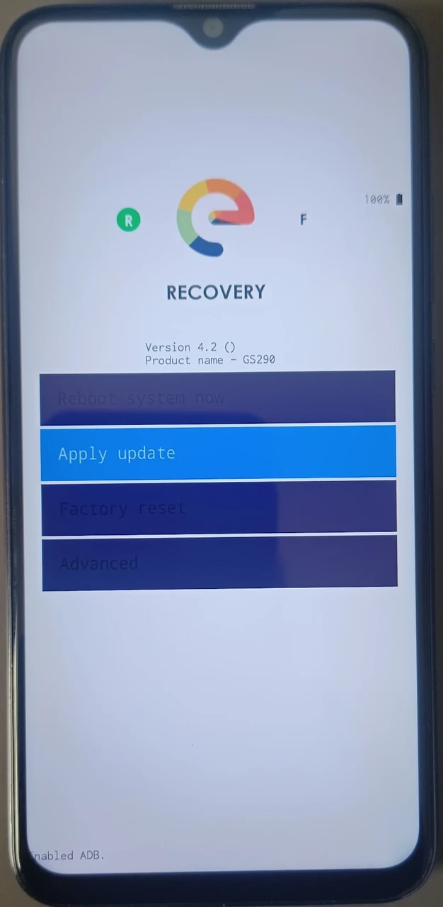 Apply update